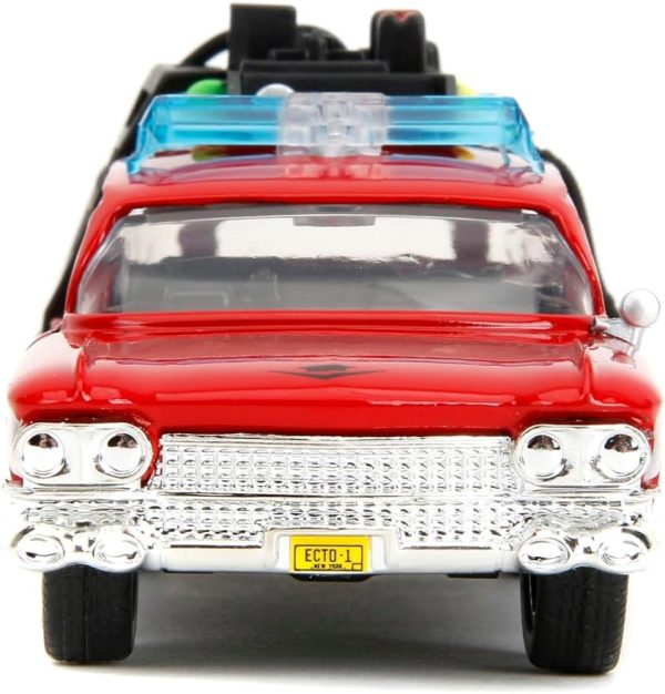 Jada Hollywood Rides Transformers x Ghostbusters Ecto-1 G1 Mashup - Die-cast Car with Opening Doors, 1:32 Scale, Ages 8+ (40th Anniversary Edition) - Image 5