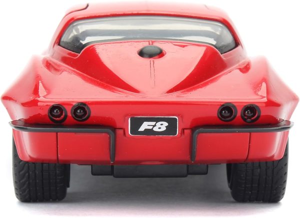 Jada Toys Fast & Furious 1:32 1966 Chevy Corvette Die-Cast Model Car, Detailed Exterior, Authentic Movie Replica, Collectible Toy – Ages 8+, Red - Image 5