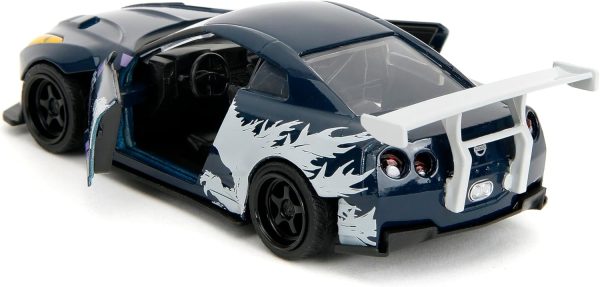 Jada Hollywood Rides 1:32 Scale Die-Cast 2009 Nissan GT-R (R35) Ben Sopra Godzilla – Opening Doors, Rubber Tires – Collectible for Adults – Toho Licensed - Image 5