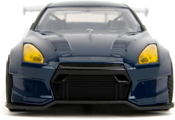 Jada Hollywood Rides 1:32 Scale Die-Cast 2009 Nissan GT-R (R35) Ben Sopra Godzilla – Opening Doors, Rubber Tires – Collectible for Adults – Toho Licensed - Image 7