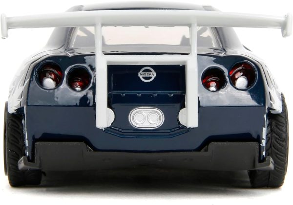 Jada Hollywood Rides 1:32 Scale Die-Cast 2009 Nissan GT-R (R35) Ben Sopra Godzilla – Opening Doors, Rubber Tires – Collectible for Adults – Toho Licensed - Image 8