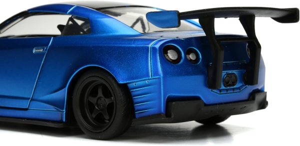 Jada Toys Fast & Furious 1:32 Nissan GT-R R35 Ben Sopra Die-Cast Model Car, Detailed Exterior, Authentic Movie Replica, Collectible Toy – Ages 8+, Blue - Image 6