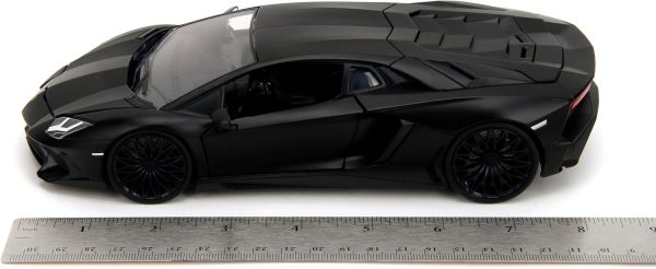 Jada Fast & Furious Shaw's Lamborghini Aventador SV – Die-Cast Vehicle, Opening Doors, Hood & Trunk, 1:24 Scale - Image 3
