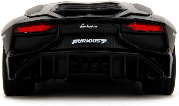 Jada Fast & Furious Shaw's Lamborghini Aventador SV – Die-Cast Vehicle, Opening Doors, Hood & Trunk, 1:24 Scale - Image 8