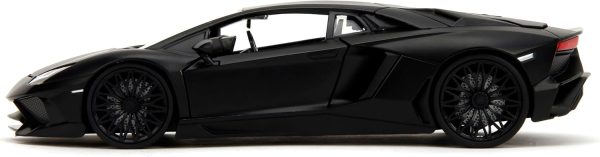 Jada Fast & Furious Shaw's Lamborghini Aventador SV – Die-Cast Vehicle, Opening Doors, Hood & Trunk, 1:24 Scale - Image 9
